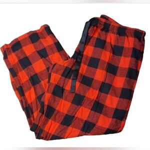 Sleep Chic‎ Red and Black Pajama Pants Christmas Plaid XXL
